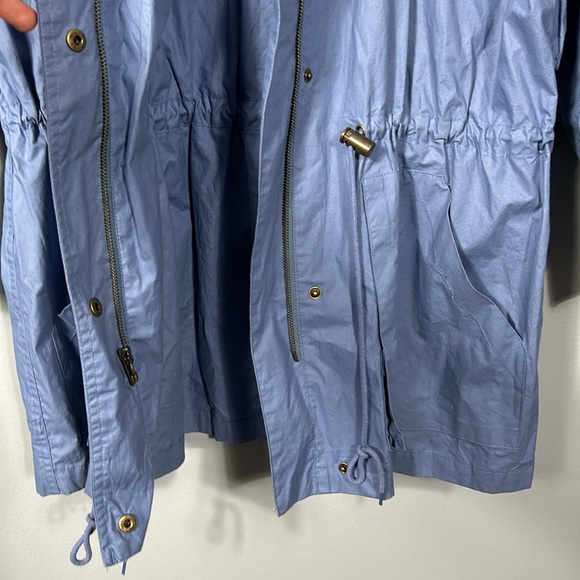 Van Heusen Lilac Parka Utility Hooded Drawstring Waist Coat size L- gently used - Picture 7 of 17